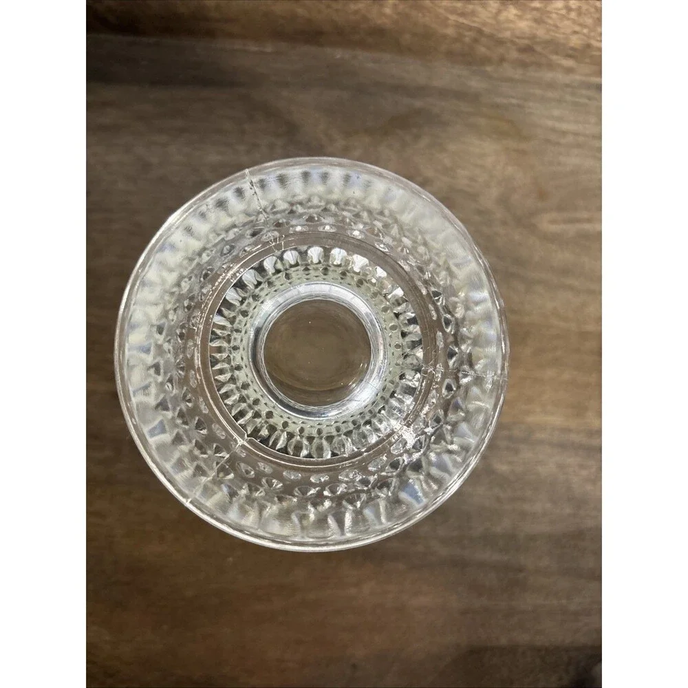 Vintage Fenton Hobnail Moonstone Footed Bowl  4x4.5 In